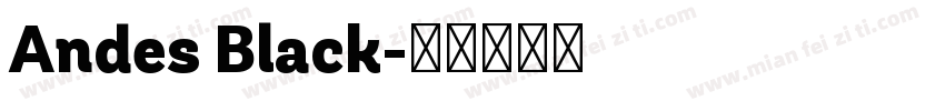 Andes Black字体转换
